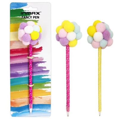 Fur ball plush toy ballpoint pen (WF 16058-1CC)