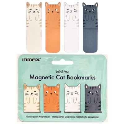 Double Sided Cat Magnetic Bookmark(SZ 29108A-4BO)